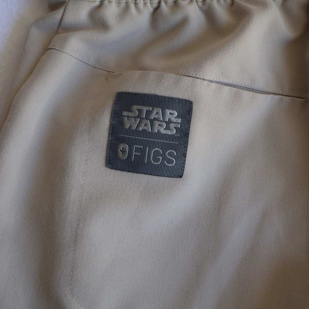 FIGS The Armorer Cargo Scrub Pants Women's Small Tall Wide Leg Beige - Picture 12 of 14